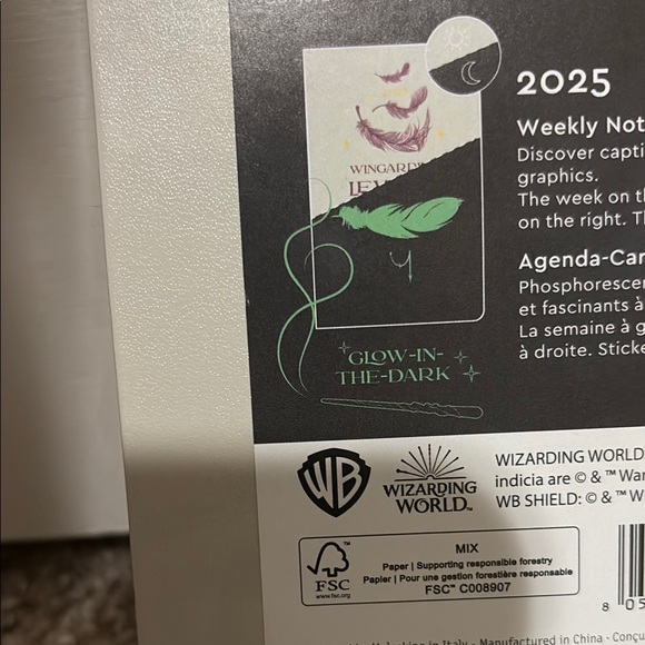 Harry Potter Wingardium Leviosa 2025 Notebook Diary/Planner - New - Picture 2 of 3